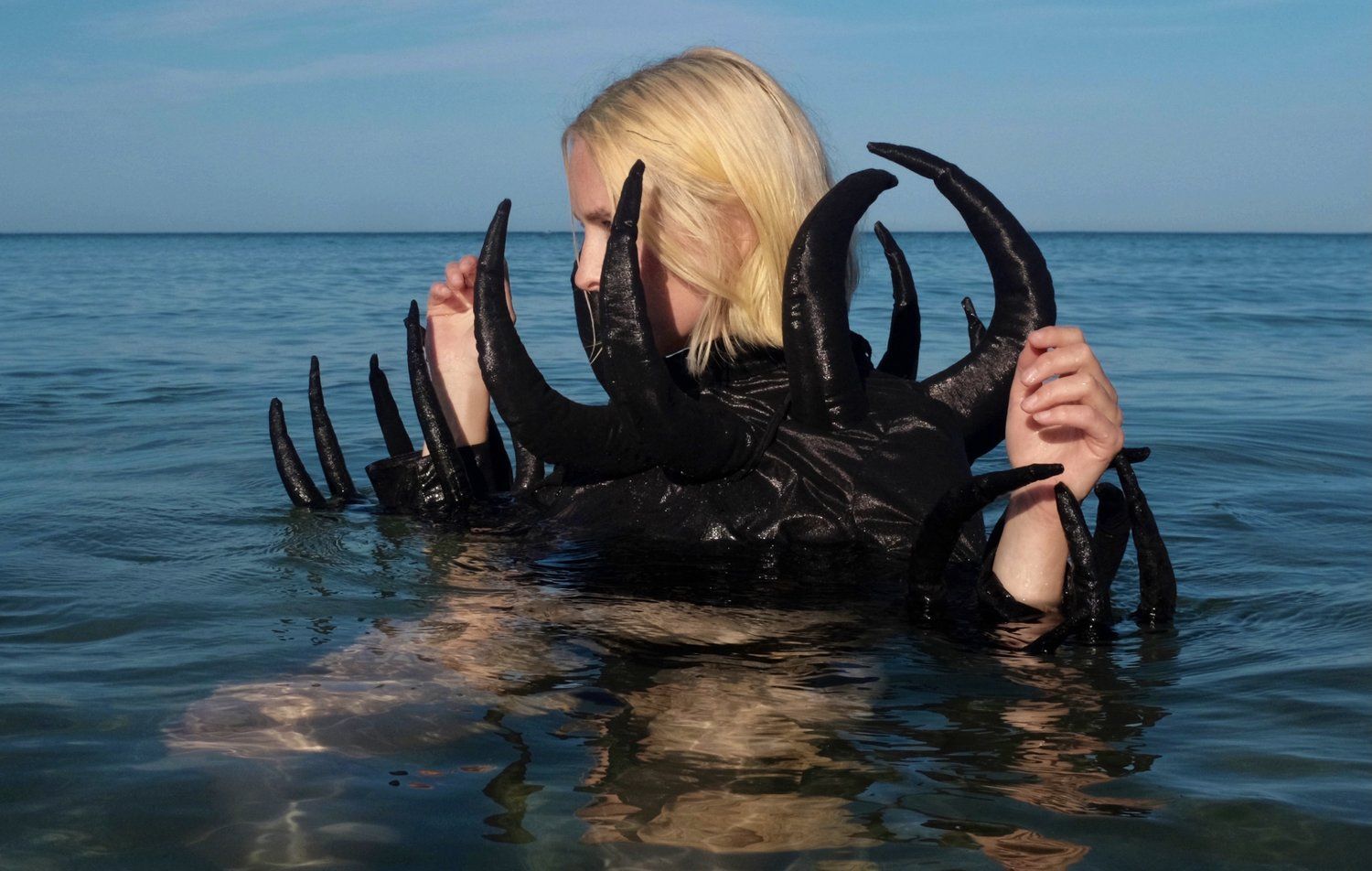 Designed her own universe: Livia Rita as the Black Spike Creature. Picture by Toma